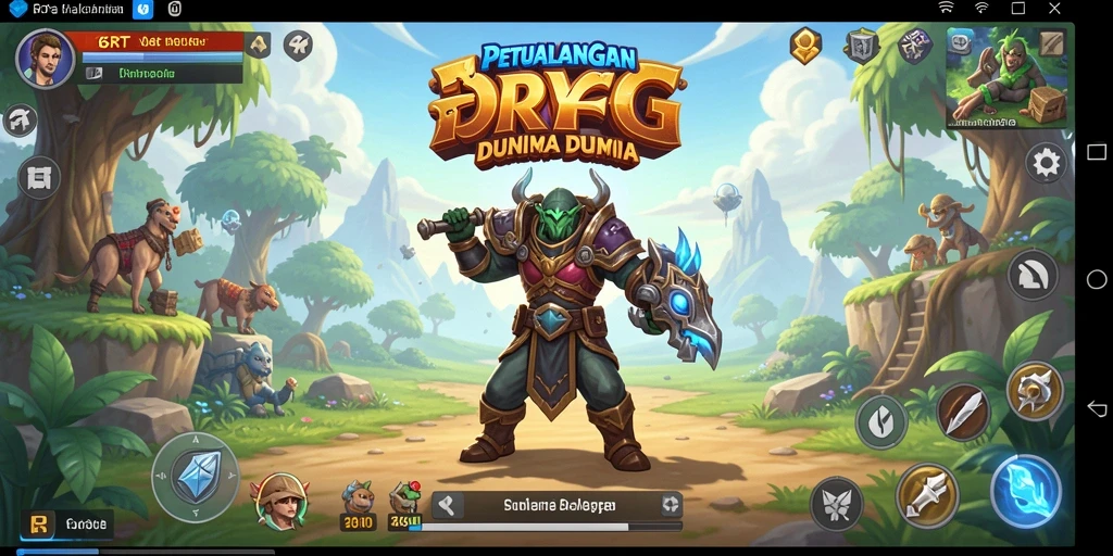 Tampilan gameplay seru dalam petualangan RPG di 6RT.