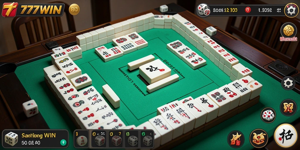 Screenshot utama 777WIN menampilkan gameplay Mahjong yang seru.