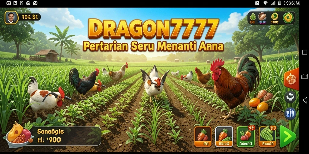 Gameplay menyenangkan saat mengelola pertanian di DRAGON777.