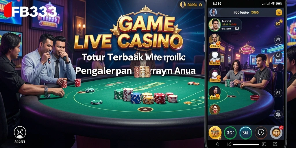 Tampilan gameplay Live Casino yang mendebarkan di FB333.