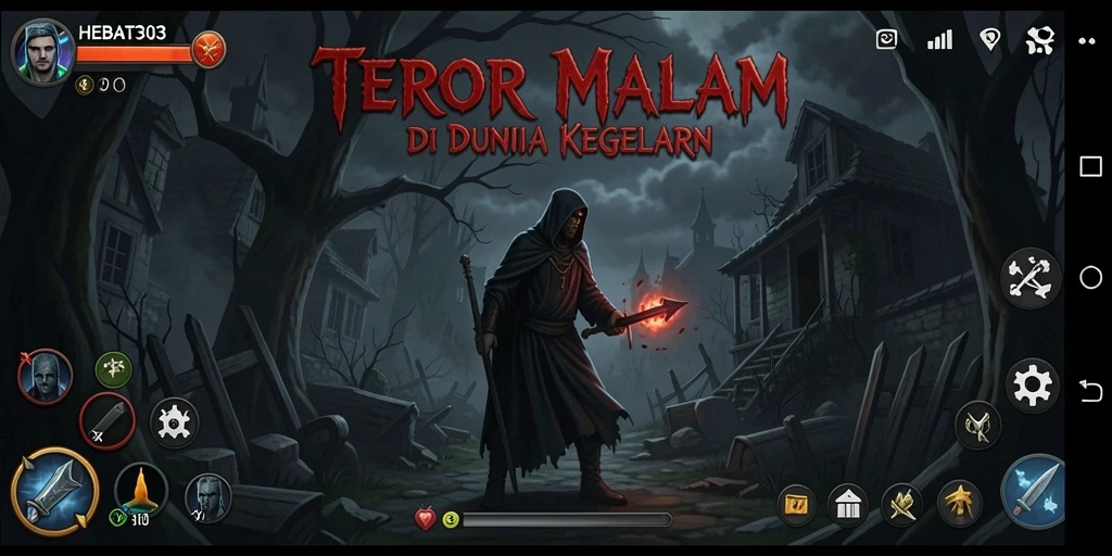 Screenshot gameplay HEBAT303 menampilkan suasana mencekam dan misterius.