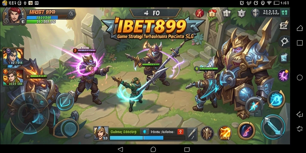 Screenshot menunjukkan pemain membangun kerajaan dalam game SLG.