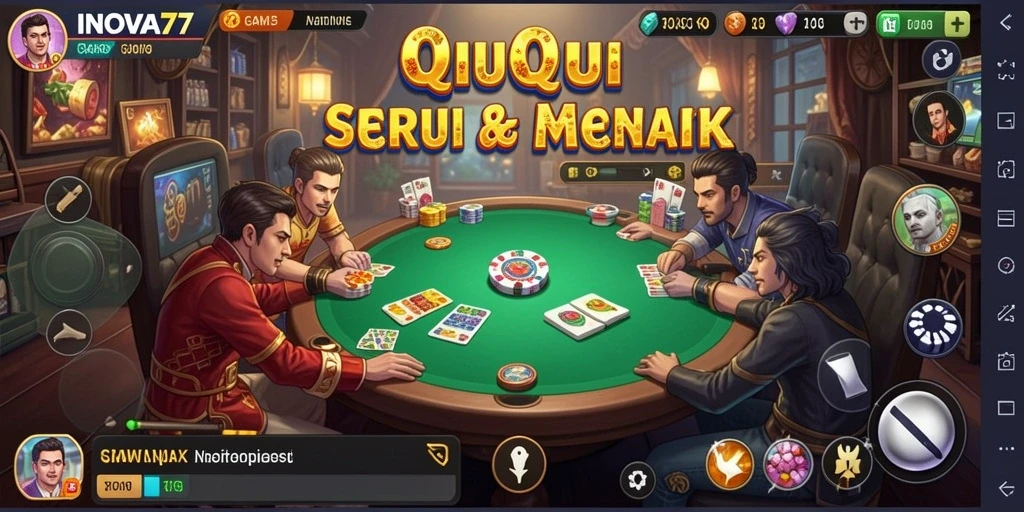 Gameplay QiuQiu yang seru dan menantang di INOVA77.