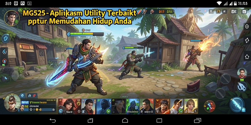 Tampilan antarmuka MG525 yang intuitif untuk aplikasi Utility.