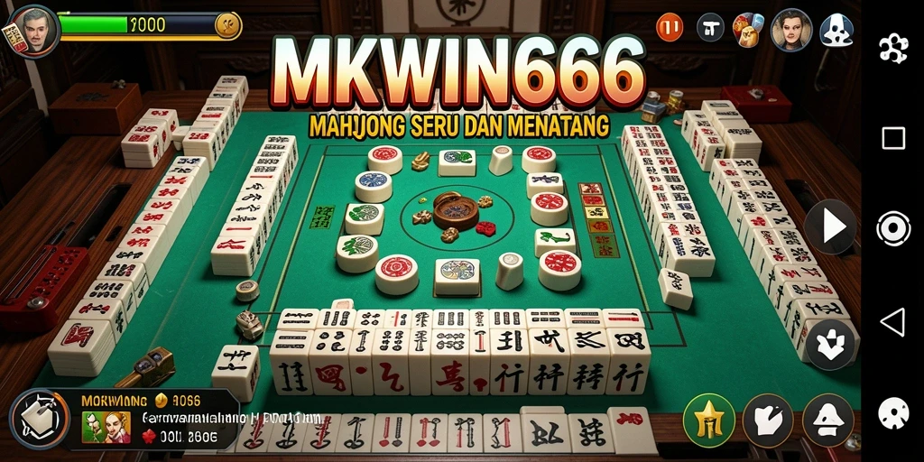 Gameplay menarik dari MKWIN666 dengan berbagai ubin Mahjong.