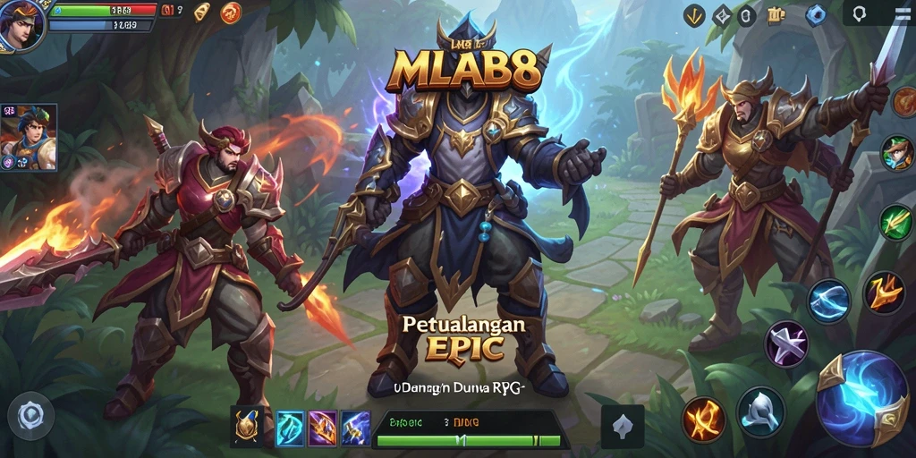 Tampilan gameplay RPG yang menegangkan dan interaktif.