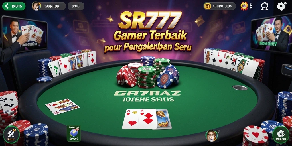 Tampilan gameplay poker yang mendebarkan di SR777.